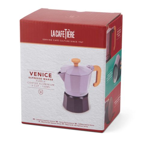 Kawiarka włoska Venice 3 Cup - Purple La Cafetière - 5