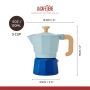Kawiarka włoska Venice 3 Cup - Sky Blue  La Cafetière - 5