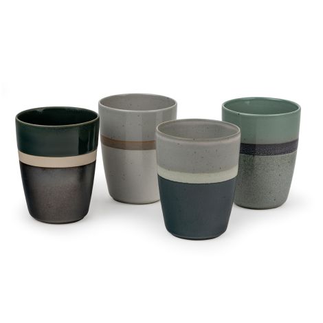 Kubki ceramiczne do herbaty Sven 200 ml - 4 szt Bredemeijer