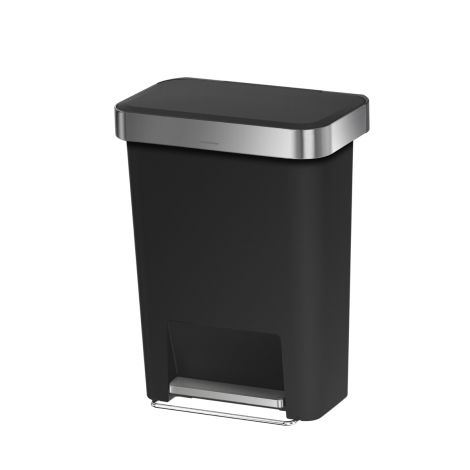 Kosz na śmieci 45L pedałowy LINER POCKET - czarny / simplehuman - 3