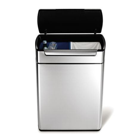 Kosz na śmieci 48L TOUCH-BAR RECYCLER - stal FPP / simplehuman