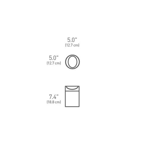 Kosz na toaletkę uchylny 1,5L - biały / simplehuman - 3