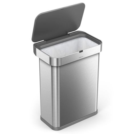 Kosz na śmieci 58L LINER POCKET stal matowa - VOICE / simplehuman - 2