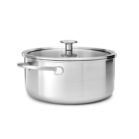 Garnek z pokrywką 3-warstwowy, stalowy - 4,9L / KitchenAid - 2