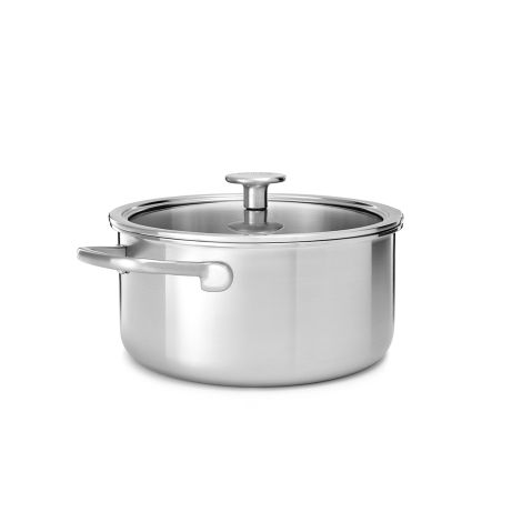 Garnek z pokrywką 3-warstwowy, stalowy - 3,1L / KitchenAid - 2