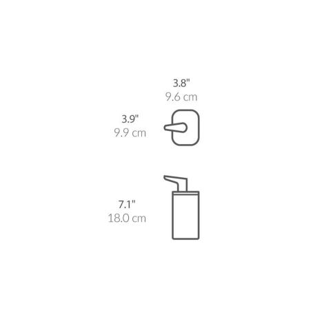 Dozownik do mydła z pompką 473ml stal matowa / simplehuman - 5